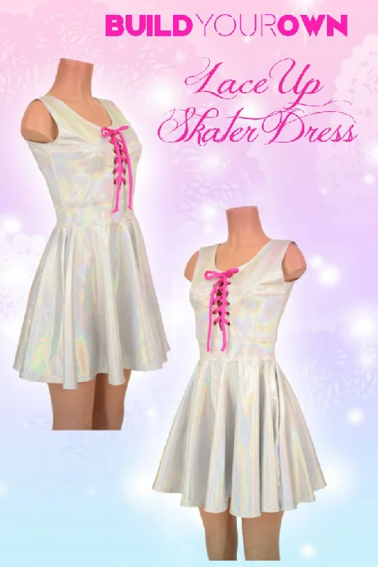 Build Your Own Lace Up Skater Dress