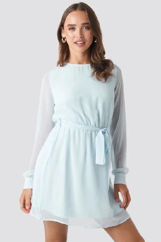Chiffon Dress Blue