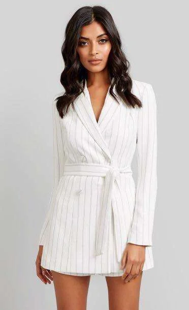 KOOKAI Pinstripe Blazer Playsuit - RRP $189 Women's High-End Blazer