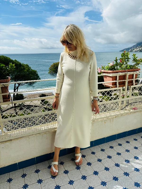Cream Vesuvio Chain Dress