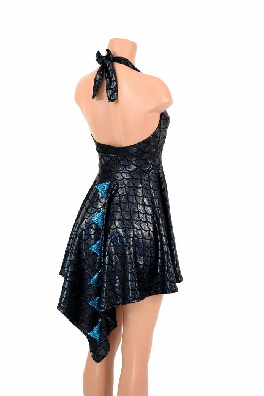 Dragon Spiked Halter Dress