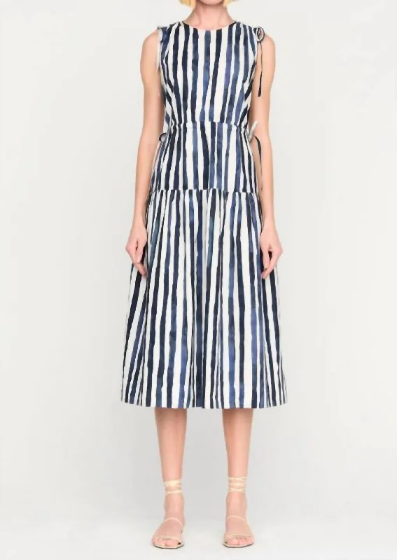 Elenora Sleeveless Midi Dress In Blazer Women's Vacation Suit