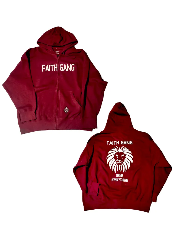 F.G.O.E. (Faith Gang Over Everything) Zip Hoodie (multple color options) Hoodie with Hem Patch Decorative Personalized F.G.O.E. (Faith Gang Over Everything) Zip Hoodie (multple color options) Hoodie with Hem Patch Decorative Personalized