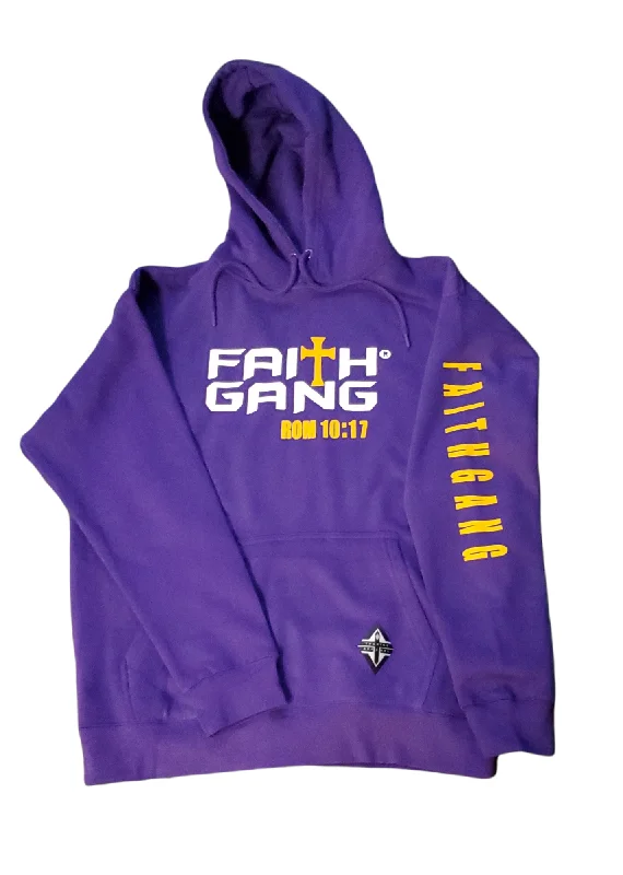 Faith Gang Laker Edition Hoodie Cotton Hoodie Fleece Lining Warmth