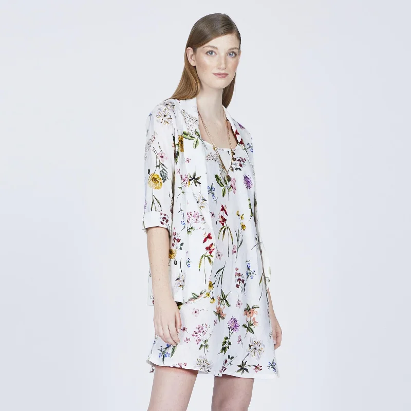 Floral Linen Blazer Women's High-End Blazer