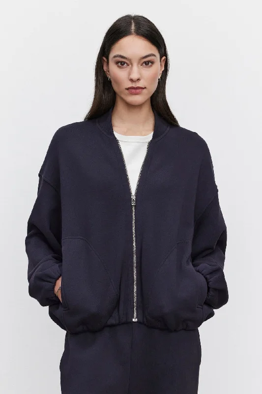 GENEVIEVE ZIP-UP SWEATSHIRT Hoodie with Gradient Ombre Colorful