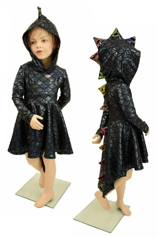 Girls Dragon Tail Skater Dress