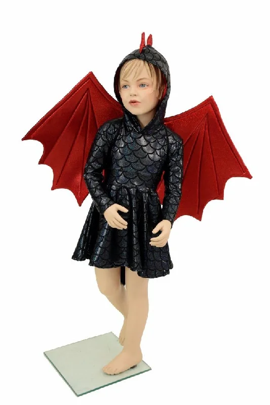 Kids Dragon Tail Skater Dress (+Dragon Wings!)