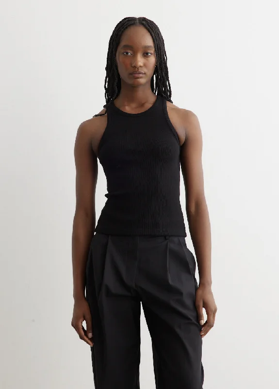 High Neck Tank Top stretchy tank top