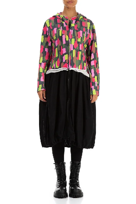 Hooded Paint Mosaic Cotton Jacket Dress Print Jacket Jacquard Jacket Embroidered Jacket Hooded Paint Mosaic Cotton Jacket Dress Print Jacket Jacquard Jacket Embroidered Jacket