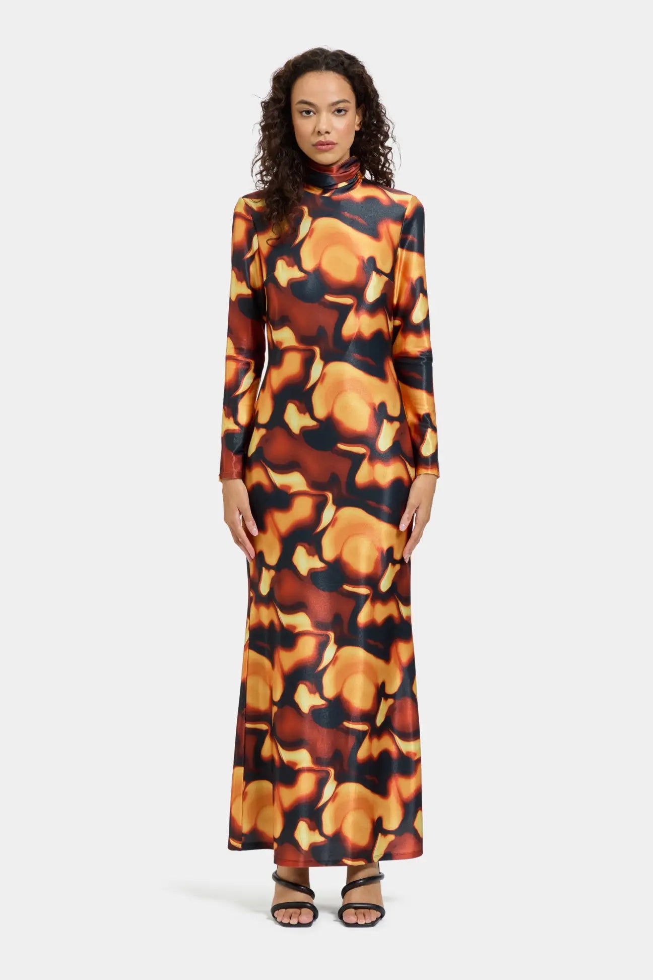 Hydra Dress in Lava
