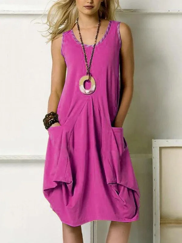 Irregular vest dress