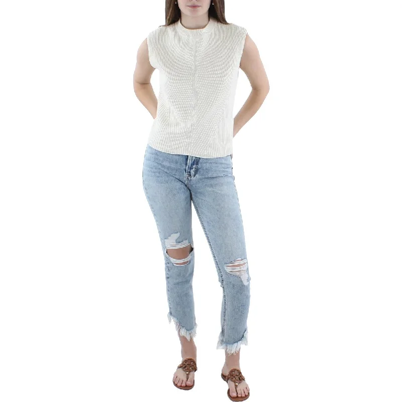 Joe's Womens Moira Knit Crewneck Pullover Sweater Bishop Sleeve Elegant