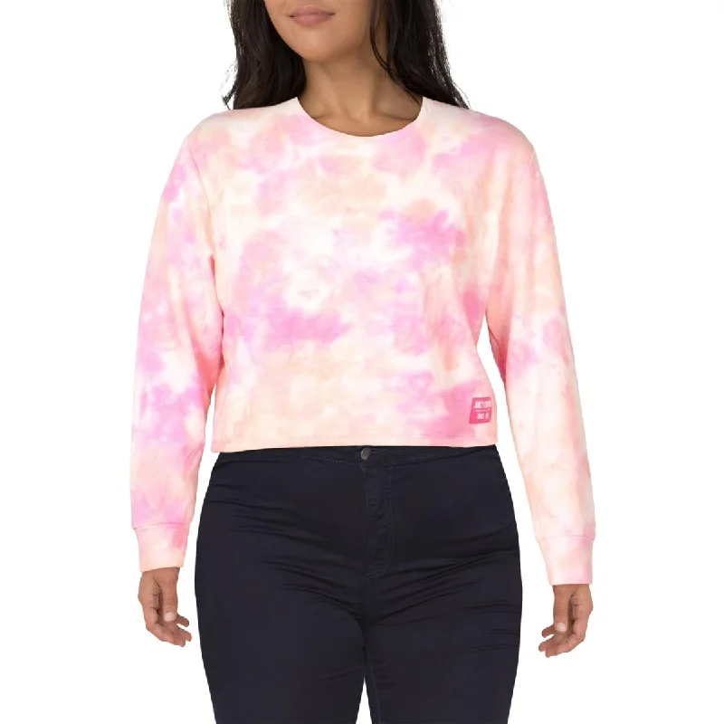 Juicy Couture Womens Tie-Dye Boxy Sweatshirt Hooded Sweatshirt Casual Wear Street Style Juicy Couture Womens Tie-Dye Boxy Sweatshirt Hooded Sweatshirt Casual Wear Street Style