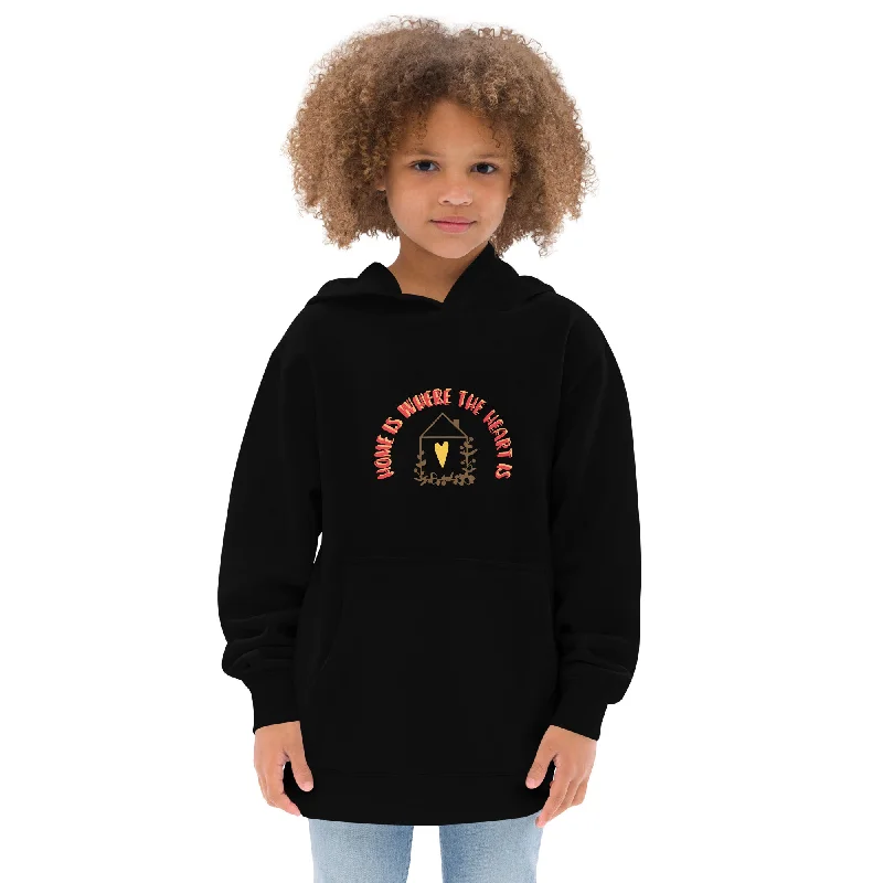 Kids Fleece Hoodie Hoodie with Crew Neck Simple Timeless