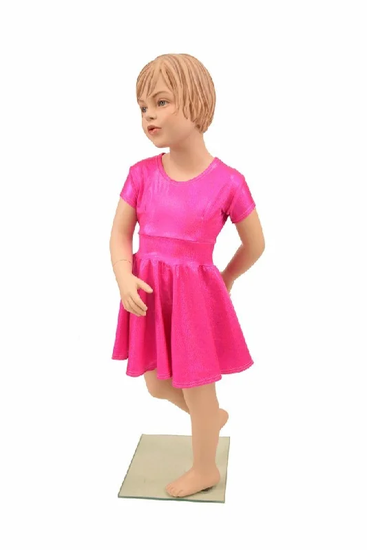 Kids Pink Skater Dress
