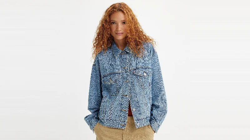 Levi's® Women's '90s Trucker Jacket Bomber Jacket Anorak Windbreaker