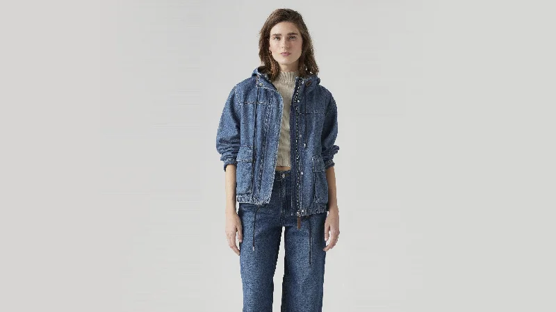 Levi's® Women's Reese Military Jacket Striped Jacket Polka Dot Jacket Floral Jacket