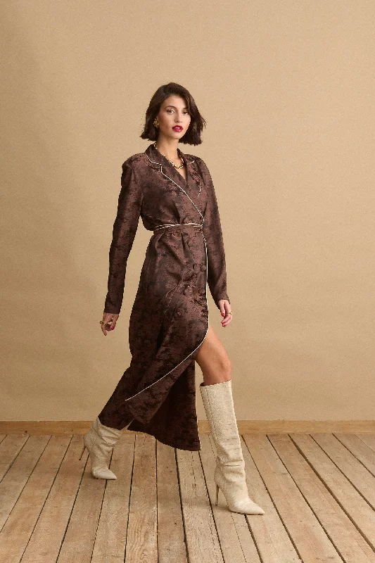 Lorita Dress (Brown)