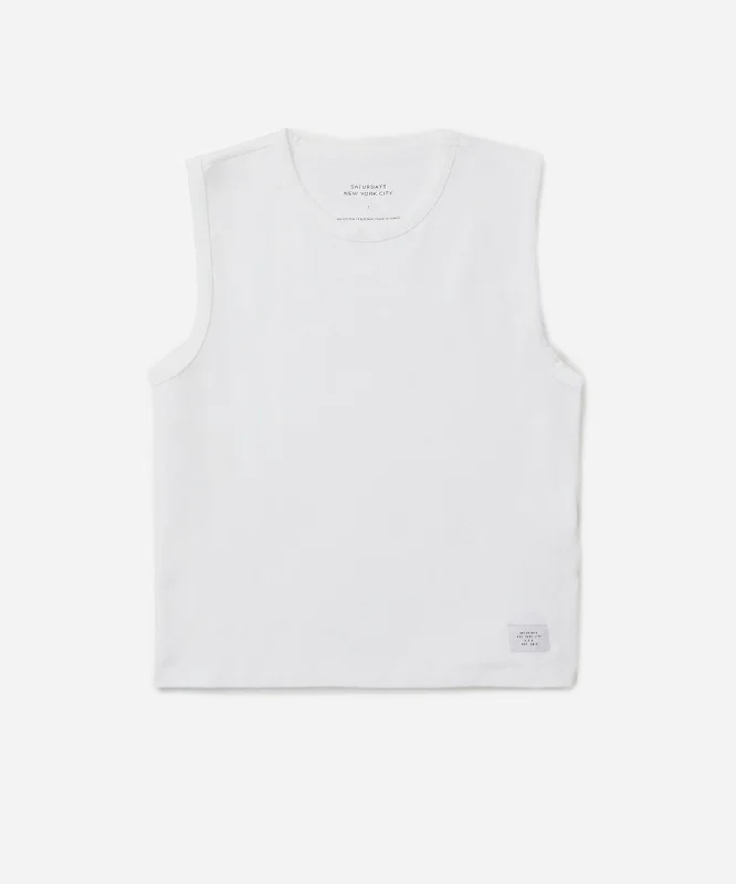 Martha Muscle Tank Top metallic tank top
