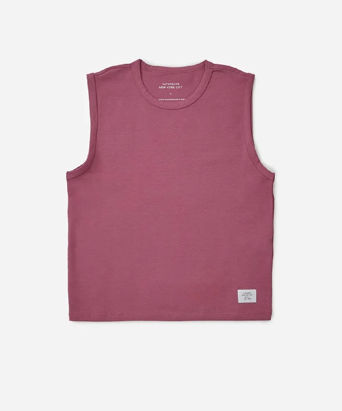 Martha Muscle Tank Top silver tank top