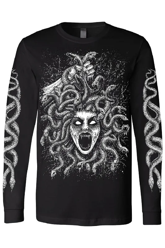 Medusa's Fate T-shirt Front Pockets Side Pockets Patch Pockets