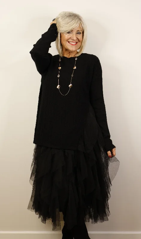 Melrose Two Piece Dress Black
