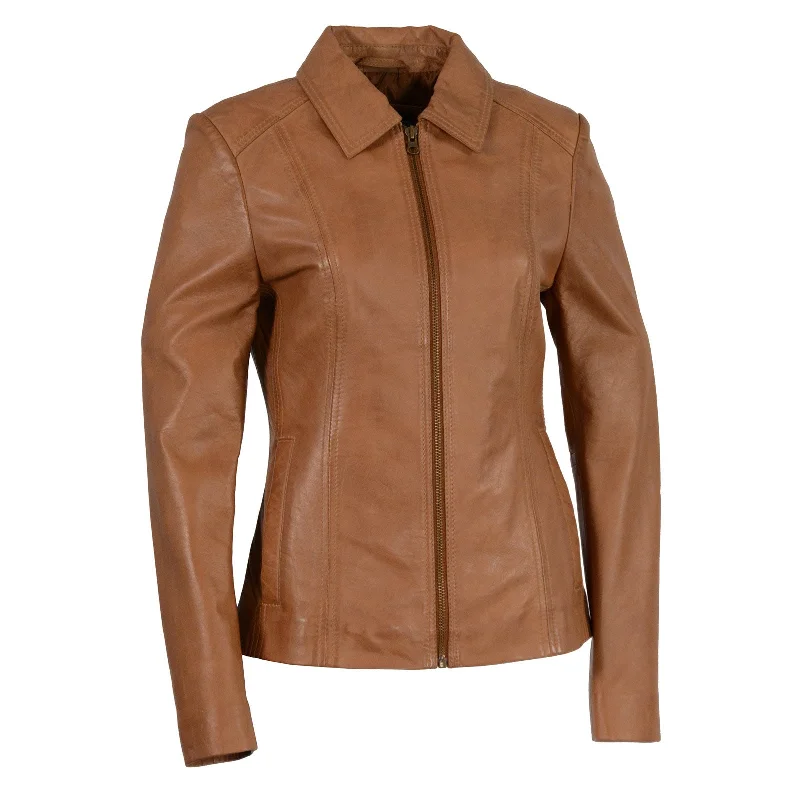 Milwaukee Leather SFL2850 Women's Classic Saddle Zippered Motorcycle Style Fashion Leather Jacket with Shirt Style Collar Mesh Jacket Canvas Jacket Denim Jacket Milwaukee Leather SFL2850 Women's Classic Saddle Zippered Motorcycle Style Fashion Leather Jacket with Shirt Style Collar Mesh Jacket Canvas Jacket Denim Jacket