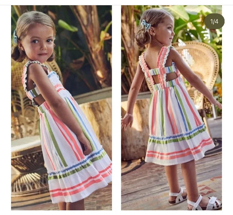 Multi-colored Striped Dress