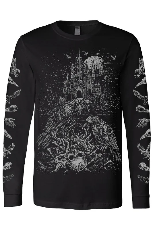 Murder of Crows T-shirt Front Pockets Side Pockets Patch Pockets