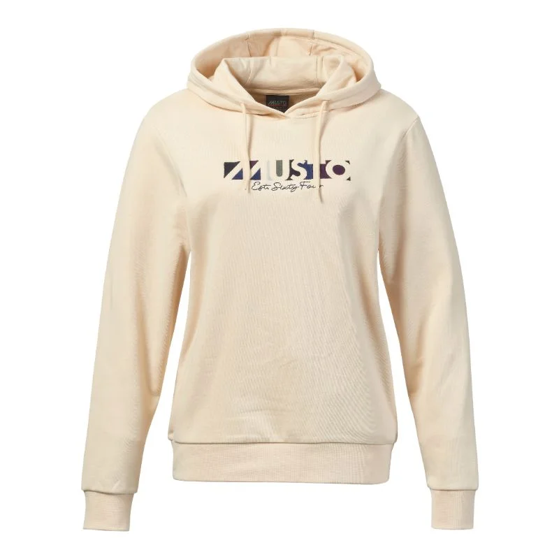 Musto 1964 Ladies Hoodie - Oat Hoodie with Neon Bright Vibrant