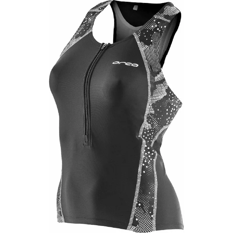 Orca Core Womens Support Tri Vest Tank Top - Black pastel tank top