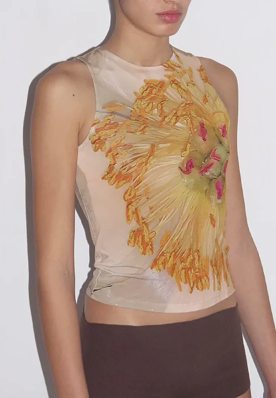 Peonia Tank Top - Floral floral tank top