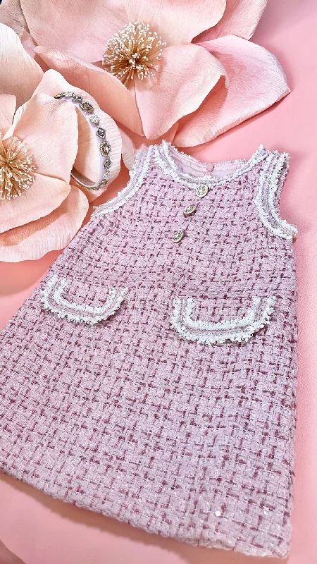 PINK TWEED DRESS