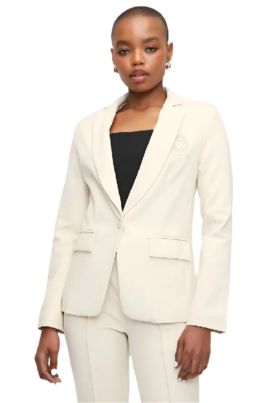 Polo 0049066 Wmn Blair Ls Crest Blazer Sand Women's High-End Blazer