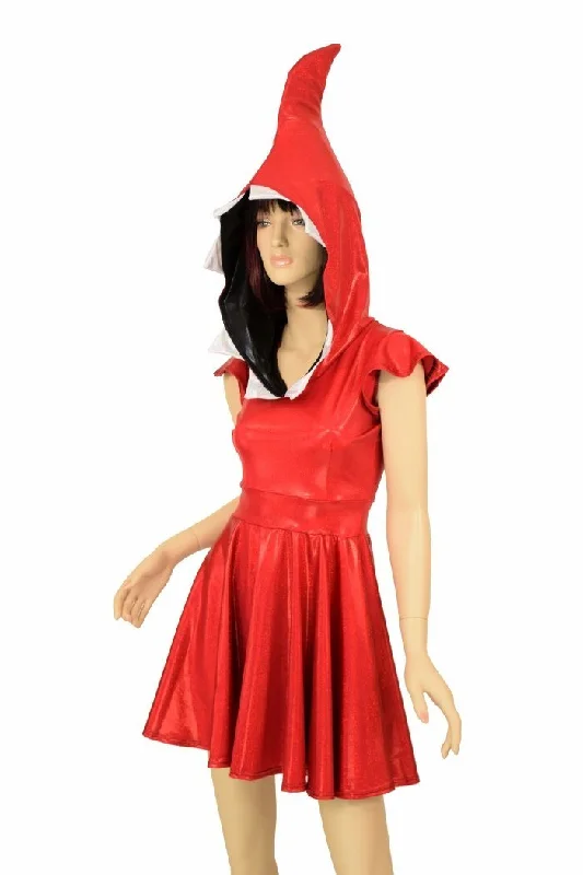 Red Shark Skater Dress