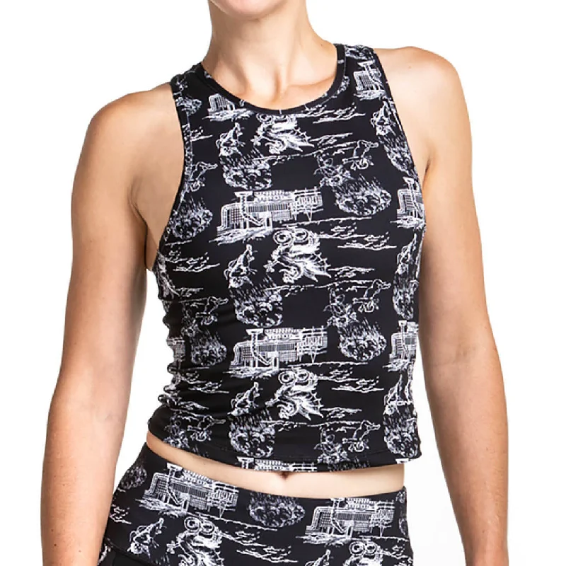 Ronhill Life Balance Womens Running Vest Tank Top - Black scoop neck tank