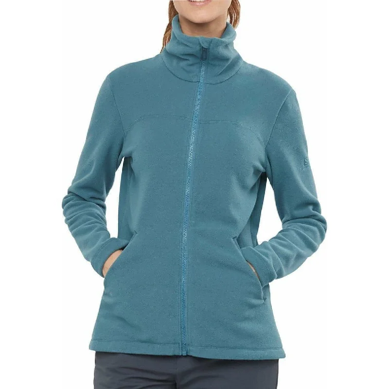 Salomon Essential Cozy Womens Fleece Jacket - Blue Faux Fur Jacket Real Fur Jacket Shearling Jacket Salomon Essential Cozy Womens Fleece Jacket - Blue Faux Fur Jacket Real Fur Jacket Shearling Jacket