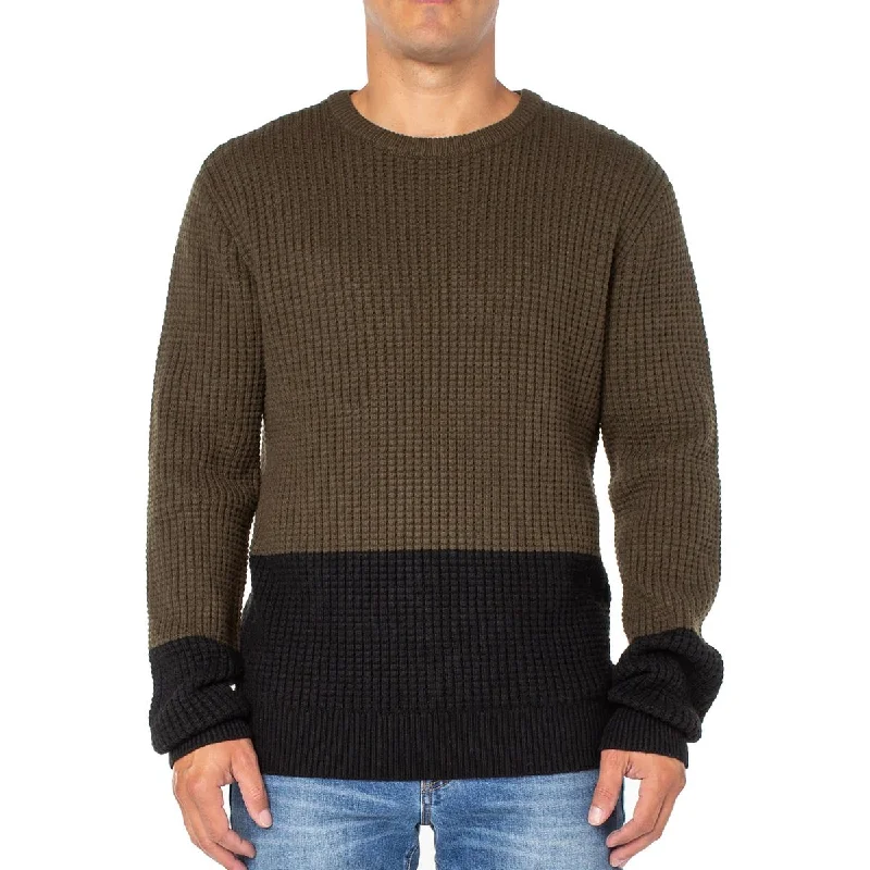 Sanctuary Mens Wool Cashmere Pullover Sweater Hooded Pullover Sweater
