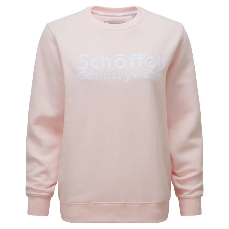 Schoffel St Helier Ladies Sweatshirt - Blush Hoodie with Hem Raw Edge Edgy Unfinished Schoffel St Helier Ladies Sweatshirt - Blush Hoodie with Hem Raw Edge Edgy Unfinished