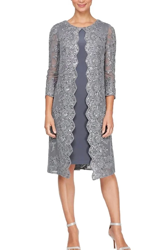 Short Embroidered Mock Jacket Dress In Grey Notch Collar Jacket Peter Pan Collar Jacket Cowl Neck Jacket Short Embroidered Mock Jacket Dress In Grey Notch Collar Jacket Peter Pan Collar Jacket Cowl Neck Jacket