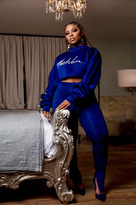 Signature Crop Sweatshirt - XS Hoodie with Stripes Bold Sporty