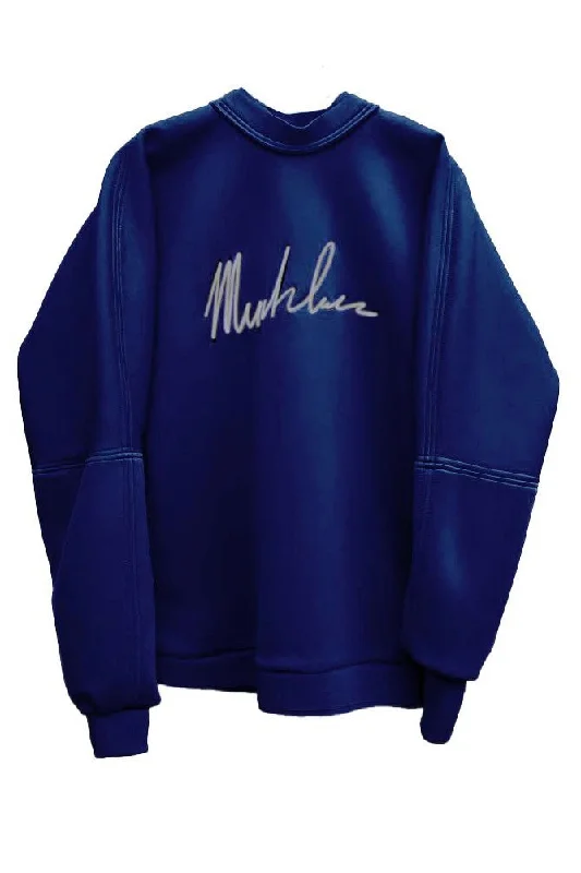 Signature Sweatshirt Dress Hoodie with Patch Decorative Personalized