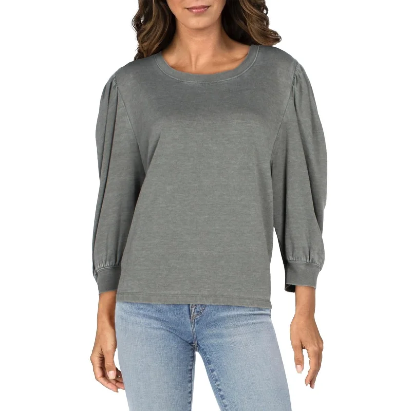 Splendid Womens Mariposa Comfy Cozy Sweatshirt Hoodie with Half-Zip Sporty Casual