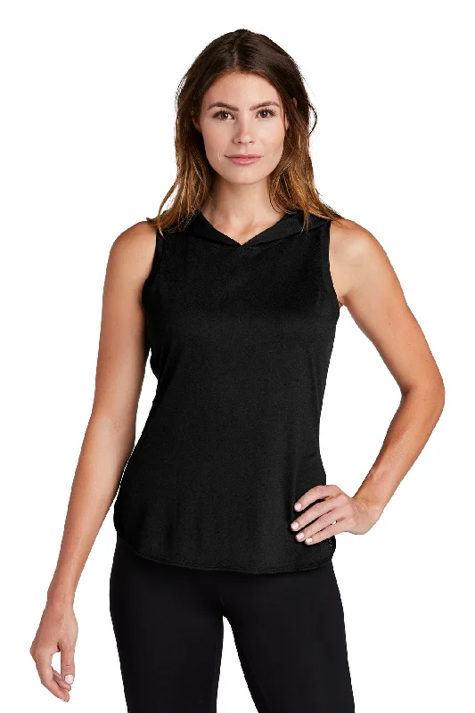 Sport-Tek Women's PosiCharge Tri-Blend Wicking Draft Hoodie Tank LST410 Hoodie with Contrast Stitching Detailed Premium Sport-Tek Women's PosiCharge Tri-Blend Wicking Draft Hoodie Tank LST410 Hoodie with Contrast Stitching Detailed Premium