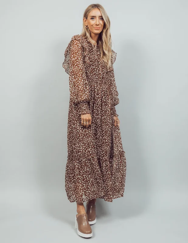 Sylvia Leopard Printed Dress