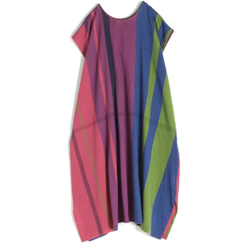 TAMAKI NIIME Cotton Cap Sleeve Round Neck Dress - Candy Fever