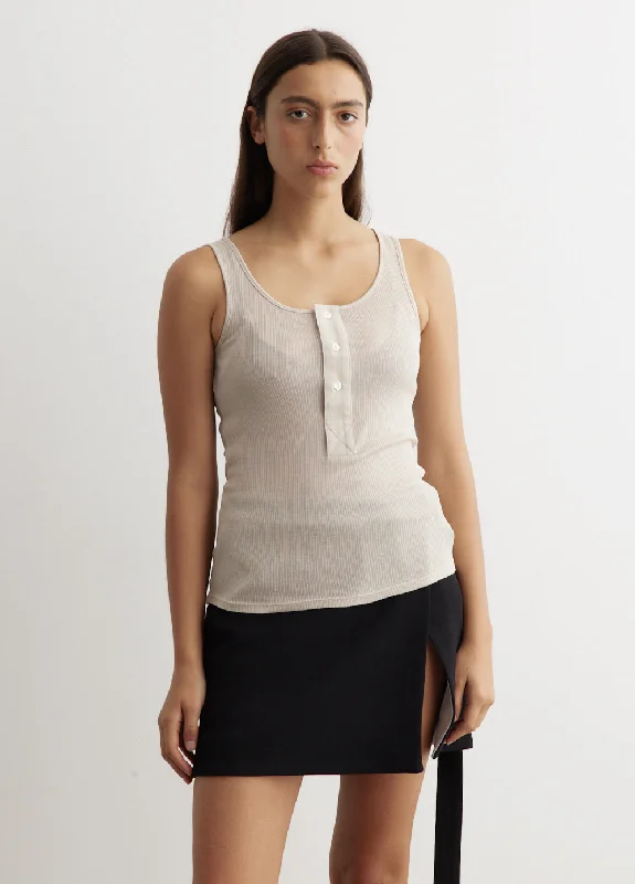 AMI Tank Top striped tank top