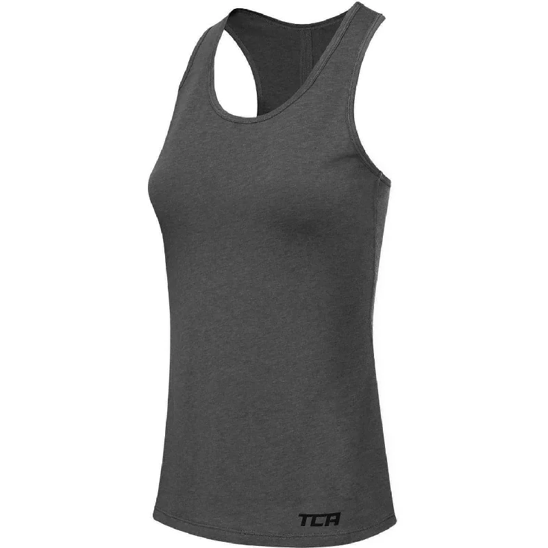 TCA Natural Performance Womens Running Vest Tank Top - Grey lavender tank top