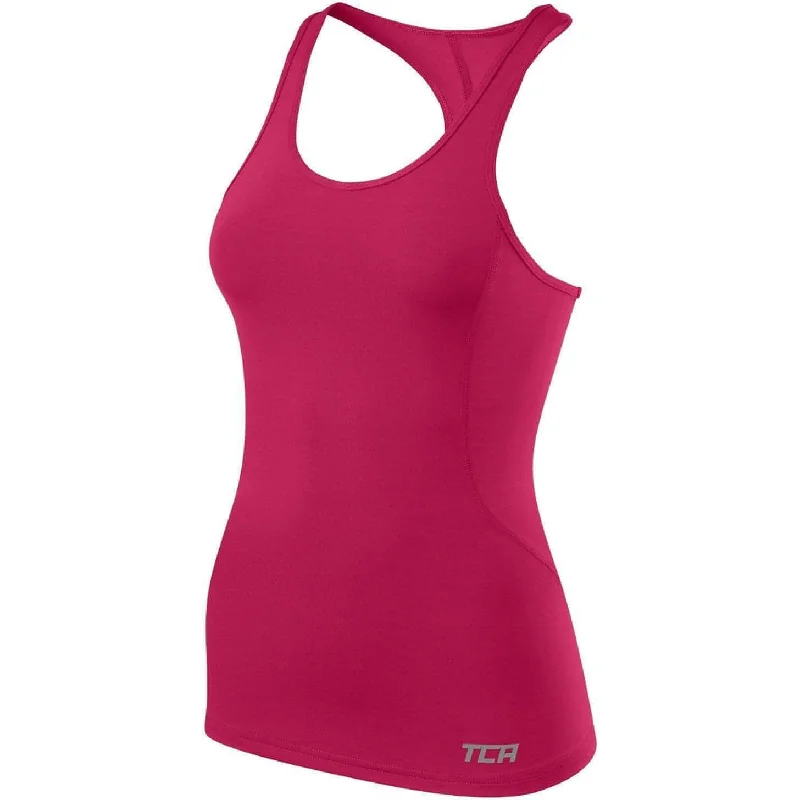 TCA Pro Performance Womens Running Vest Tank Top - Pink sage tank top
